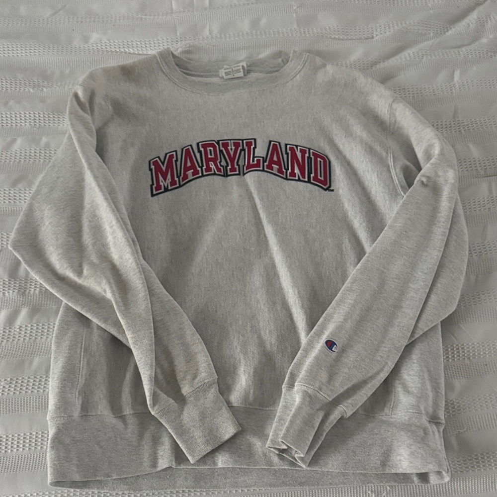 Champion Gray Maryland Sweatshirt